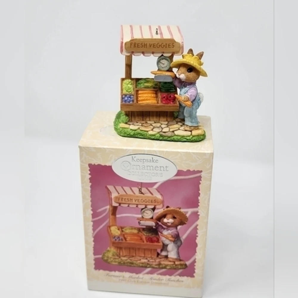 Hallmark‎ 1997 Collector's Edition Farmer's Market Tender Touches Bunny Ornament